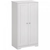 HOMCOM Armoire de rangement, armoire de cuisine autoportante, blanc