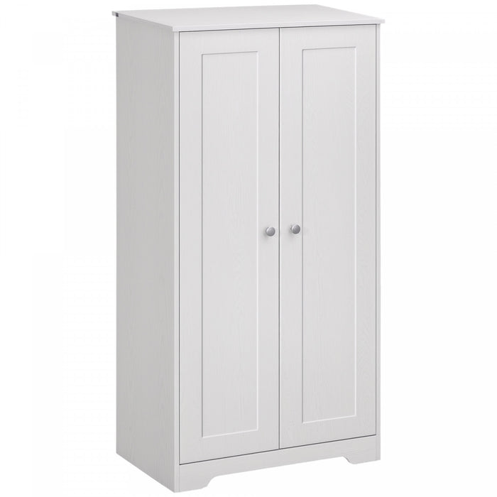 HOMCOM Armoire de rangement, armoire de cuisine autoportante, blanc