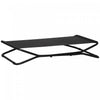 Pawhut 47.5\" Lit Sureleve Pour Chien, Lit Pour Animal De Compagnie Sureleve Pliable, Textilene Respirant, Utilisation Interieure Et Exterieure, Pour Chien Moyen, Noir