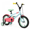 Costway 14\" Velo Pour Enfants Avec Guidon Reglable De Selle Roues D'entrainement Amovibles Frein A Main Rouge
