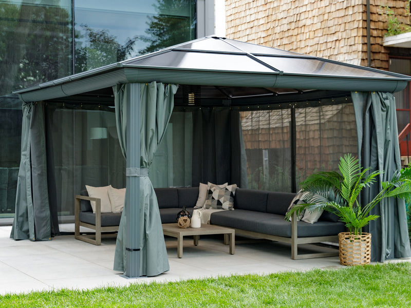 Gazebo Penguin Venus - Gazebo 12x14 Toit de polycarbonate