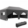 Outsunny Tente Exterieure Facile A Plier Gazebo De Fete 10'x20', Noir
