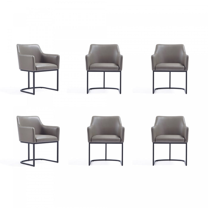 Ensemble de salle a manger moderne Serena 6 pieces en taupe