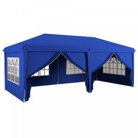 Outsunny Tente Exterieure 10'x20' Facile A Plier Gazebo Tente De Fete, Bleu