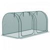 Outsunny Cage De Culture 8 X 4 Pi Avec Portes Zippees Et 4 Piquets De Sol