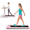Superfit 0.6-3.8mph Tapis De Marche Sous Tapis Roulant De Bureau Avec Telecommande Et Ecran Led Rose