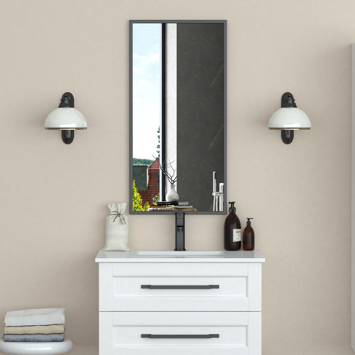 Miroir Border de 36 po noir