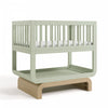 Storkcraft Santorini Berceau convertible 3-en-1 de luxe - Sauge avec bois clair