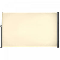 Outsunny Auvent Lateral Retractable Ecran De Confidentialite Pliable, Creme