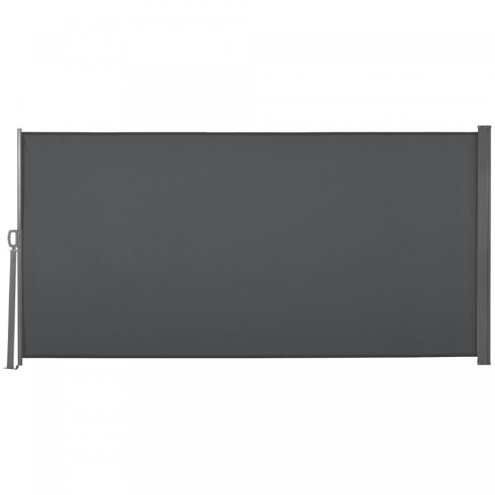Outsunny Ecran De Confidentialite Pliant Pour Auvent Lateral 118 X 63, Gris
