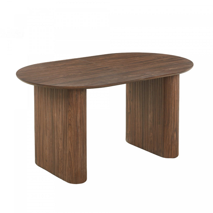 Table a manger extensible Lucas, finition noyer