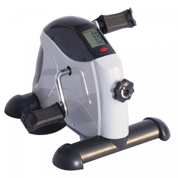 Soozier Mini Velo D'exercice Portable Pedale De Bureau Cycle D'interieur Fitness Main Pied Machine D'exercice Avec Ecran Lcd