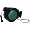 Outsunny Enrouleur de tuyau d'arrosage retractable,1/2 po x 100 pi, noir