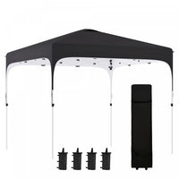 Outsunny 9.8' X 9.8' Pop Up Gazebo, Tente Pliable Avec Sac De Transport Et Roues 4 Sacs De Poids Pou