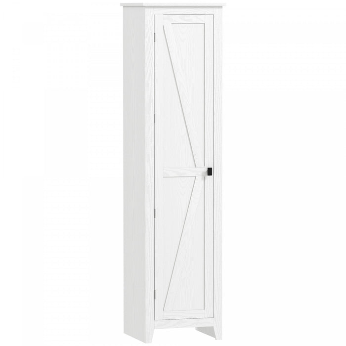 HOMCOM Garde-manger de cuisine 67 po, armoire de rangement, blanc