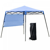 Outsunny 7 'x 7' Tente De Jardin Pliable Avec Sac A Dos Et Pieds Reglables Auvent De Fete En Plein A