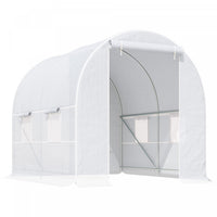 Outsunny 8.2x6.6x6.6pi Tunnel De Plain-pied Serre De Jardin Portable Plante De Plus En Plus Chaude M