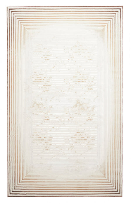 Tapis Contemporain/Moderne Ramona 8'0\" x 10'0\" en Brun clair