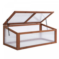 Outsunny Jardiniere En Polycarbonate En Bois 39