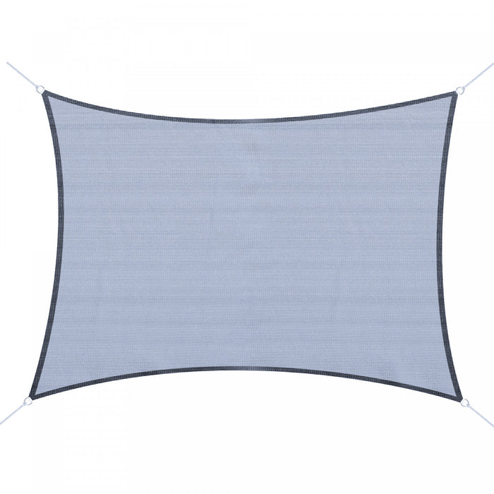 Voile D'ombrage Rectangulaire Anti-uv Hdpe 4l X 3l M Gris