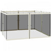 Outsunny Moustiquaire De Remplacement Pour Gazebo 12' X 12' Rideaux Zippe Pour Fete Activites Exterieur