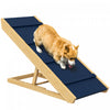 Pawhut Escalier Pour Chien, Rampe Reglable En Bois Pour Lit, Canape, Rampe Pliante Pour Animaux De Compagnie De Petite, Moyenne Et Grande Taille, Avec Surface Antiderapante, 33,5\" X 15,7\" X 24\"