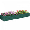 Outsunny Lit De Jardin Sureleve 8x2x1pi, Jardiniere Surelevee Galvanisee