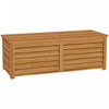 Outsunny Coffre De Terrasse 292l Avec 2 Charnieres De Securite Marron Clair