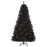 Homcom Arbre De Noel Artificiel De 7 Pieds Avec 1346 Pointes De Branches, Noir