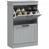HOMCOM Armoire a chaussures avec tiroirs rabattables et etagere reglable
