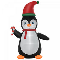Homcom Pingouin Gonflable De Noel
