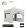 Outsunny Tente A Auvent Escamotable 10' X 10' Avec Sac A Roulettes, Upf50+