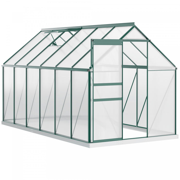 Outsunny Serre exterieure en polycarbonate 6' x 12' x 6,5'
