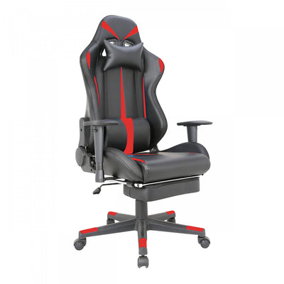 TygerClaw Fabric Gaming Chair with Lumbar Pillow and Leg Rest Office Chair|TygerClaw Chaise de Gaming en Tissu avec Coussin Lombaire et Repose-jambes