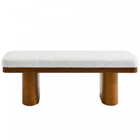  Olivia Banc Ottoman en Bois de 47,5