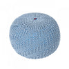 Pouf Rembourré Murphy, 100 % Coton, - Couleur Bleu Sarcelle