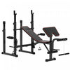 Soozier Banc De Musculation Avec 2 Supports D'halteres, Banc De Curl
