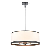  Lustre A 4 lampes High Street De 18 po, Noir
