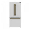 Refrigerateur Espresso Gallipoli de 30 po a portes francaises, blanc, 17,5 pi³ – FFFFD1974-31WHT