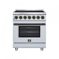  Cuisiniere electrique Massimo de 30 po, 5 foyers radiants, 4,32 pi³, blanc - FFSEL6020-30WHT
