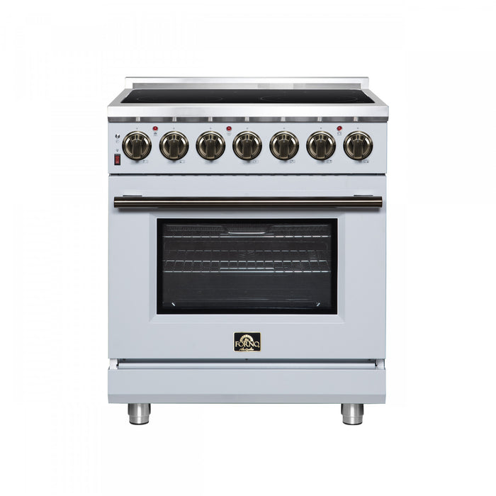 Cuisiniere electrique Massimo de 30 po, 5 foyers radiants, 4,32 pi³, blanc - FFSEL6020-30WHT
