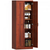 HOMCOM Armoire de rangement pour garde-manger avec portes et etageres
