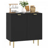 HOMCOM Buffet avec etageres reglables, Noir