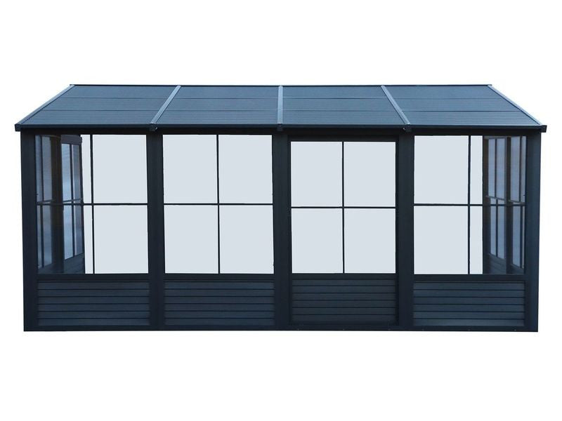 Florence - Solarium Mural 8x16 Toit Metal Noir
