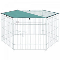 Pawhut Parc Pliable Pour Animal Domestique Avec Couvercle Superieur, Enclos Portable Robuste Pour Ch