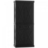 HOMCOM Garde-Manger Buffet Autoportant 4 Portes Noir