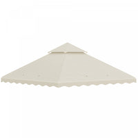 Outsunny Auvent De Remplacement Pour Tonnelle 10' X 10', 2 Niveaux, Blanc