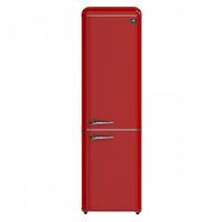 Refrigerateur Storico de 22 po style retro avec congelateur inferieur, rouge, 9 pi³ - FFFFD1745-22RED