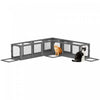 PawHut Tunnel pour Chat, Enclos Exterieur avec Design Combinable, 8 Portes, 98\", Jouet pour Chat, Maison, Fenetre, Cage, Gris Fonce