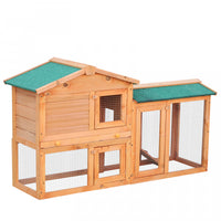 Pawhut Clapier A Deux Niveaux Pour Petits Animaux Cage A Lapin Pour Animaux Domestiques Avec Rampe D